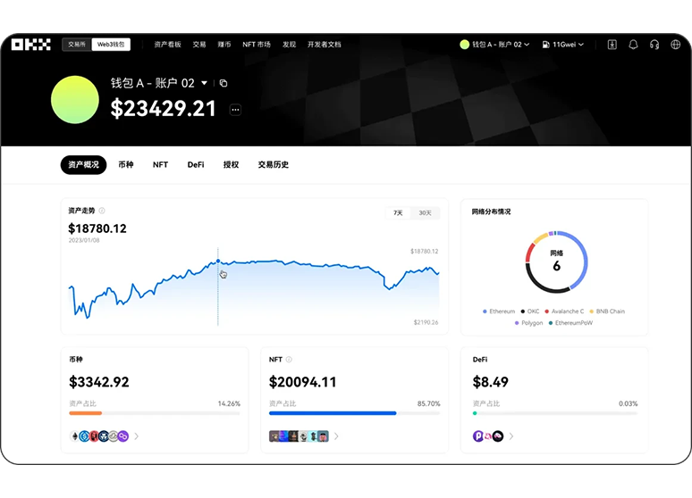 钱包提现页面展示